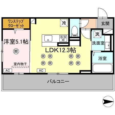 カトルカールⅡ（303） 間取り図画像