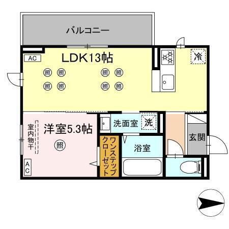 カトルカールⅡ（305） 間取り図画像