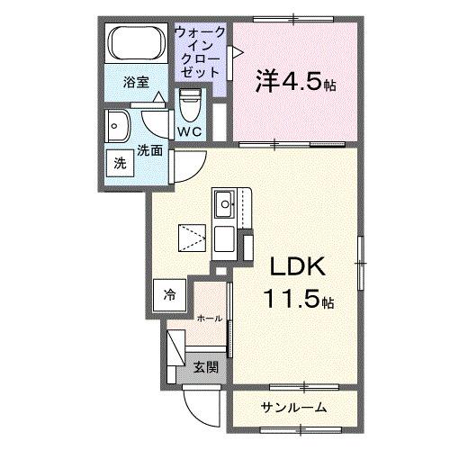 メゾンシエルブルー（103） 間取り図画像