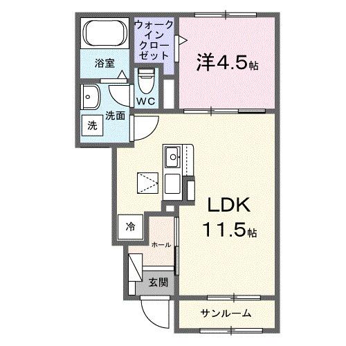 メゾンシエルブルー（102） 間取り図画像