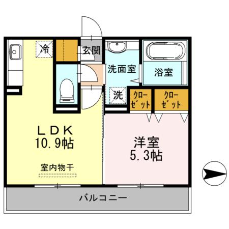 パティオ（202） 間取り図画像