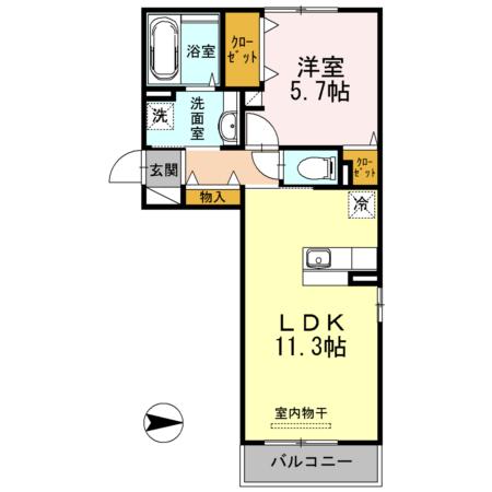 パティオ（201） 間取り図画像