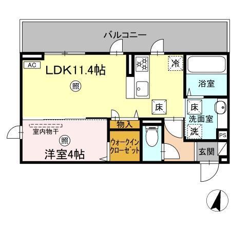 イーストプレイス須屋（102） 間取り図画像