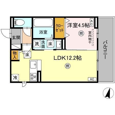 イーストプレイス須屋（105） 間取り図画像