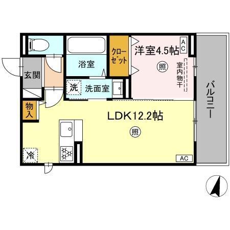 イーストプレイス須屋（205） 間取り図画像