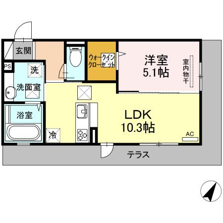 フローレンス（102） 間取り図画像