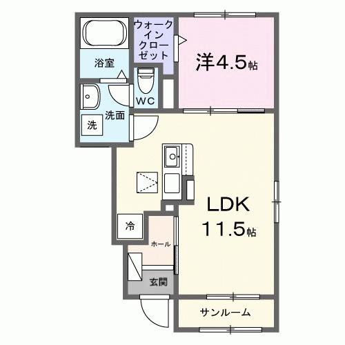 グラースＫⅤ（106） 間取り図画像