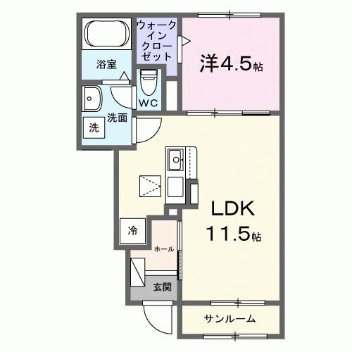 グラースＫⅤ（105） 間取り図画像