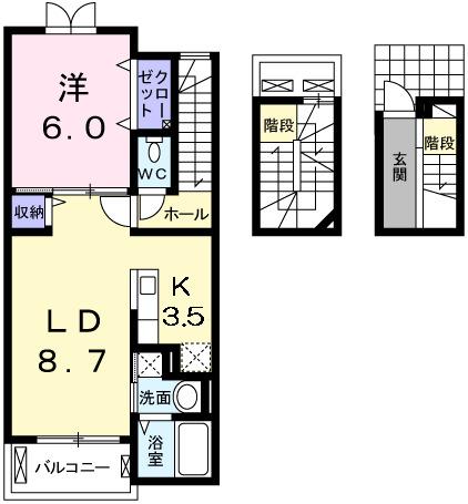 グランベル（302） 間取り図画像