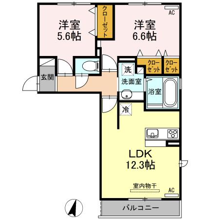 上徳Ⅰ（301） 間取り図画像