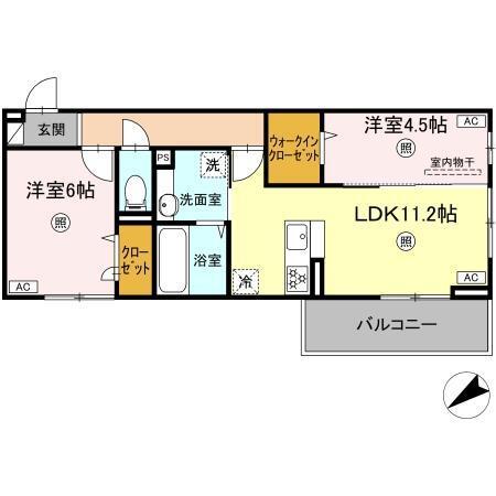 D-ROOM パレットハウス（302） 間取り図画像