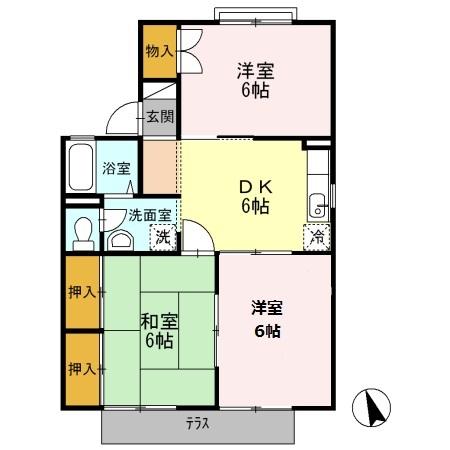 セジュールそれいゆ　A棟（101） 間取り図画像