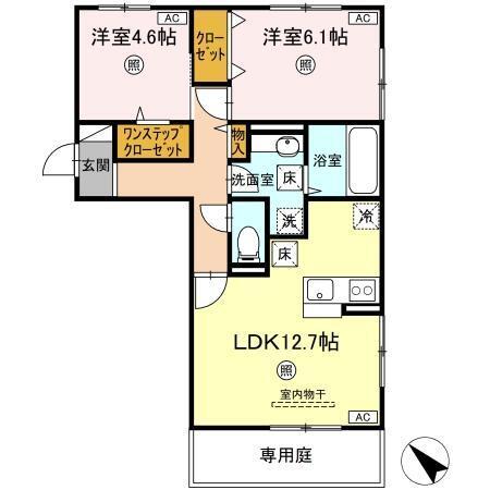 ランドマークⅡ（101） 間取り図画像