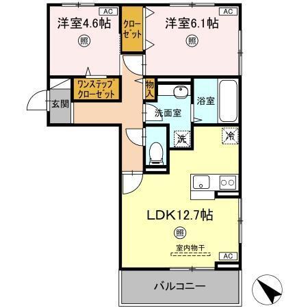 ランドマークⅡ（301） 間取り図画像