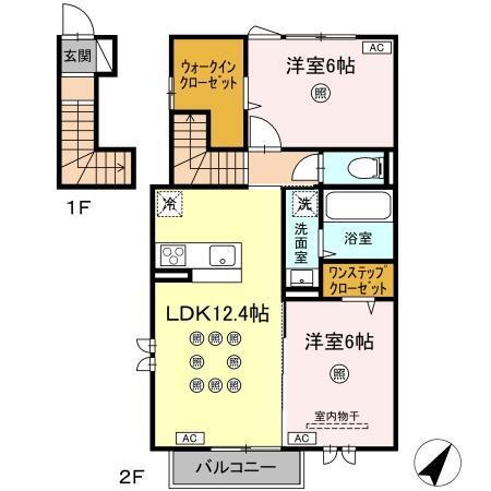 ラ・シャルール コガ（205） 間取り図画像