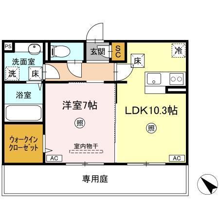 ランドマークⅡ（102） 間取り図画像