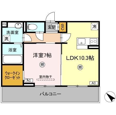 ランドマークⅡ（302） 間取り図画像