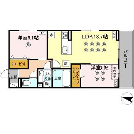 グレースメゾン/コンフォートメゾン　グレ（101） 間取り図画像