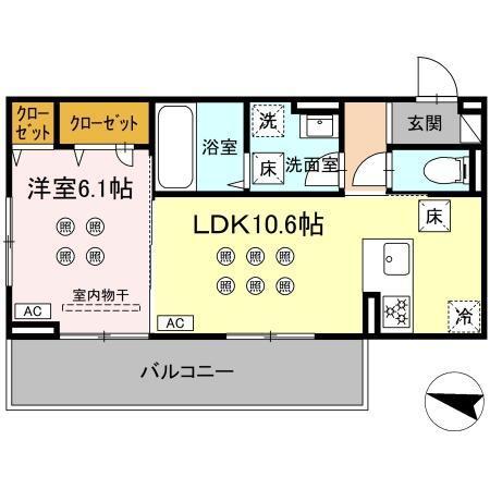 グレースメゾン/コンフォートメゾン　グレ（103） 間取り図画像