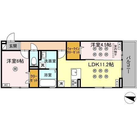 グレースメゾン/コンフォートメゾン　グレ（302） 間取り図画像