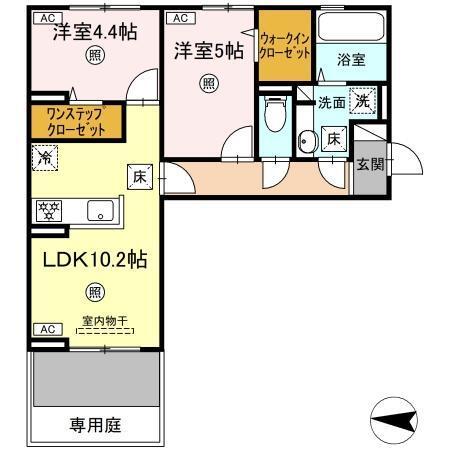 (仮称)D-ROOM八王寺町（103） 間取り図画像