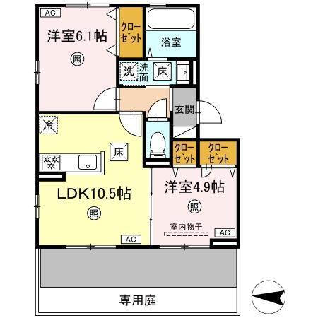 (仮称)D-ROOM八王寺町（108） 間取り図画像