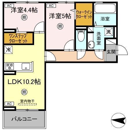 (仮称)D-ROOM八王寺町（203） 間取り図画像
