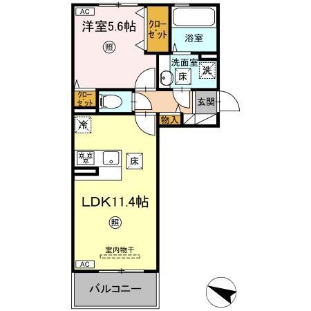 TORISIA古閑（103） 間取り図画像