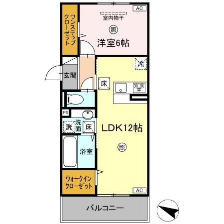 TORISIA古閑（105） 間取り図画像