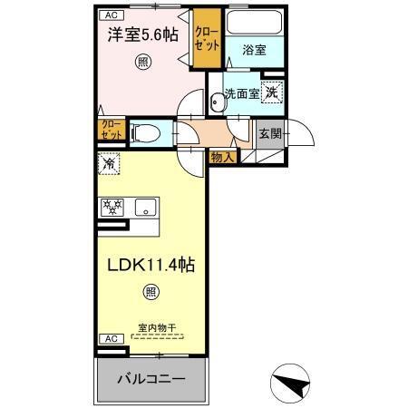 TORISIA古閑（303） 間取り図画像