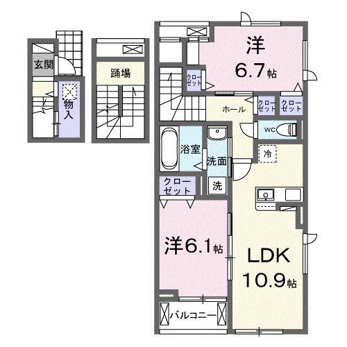 セントラルガーデンハウス（301） 間取り図画像