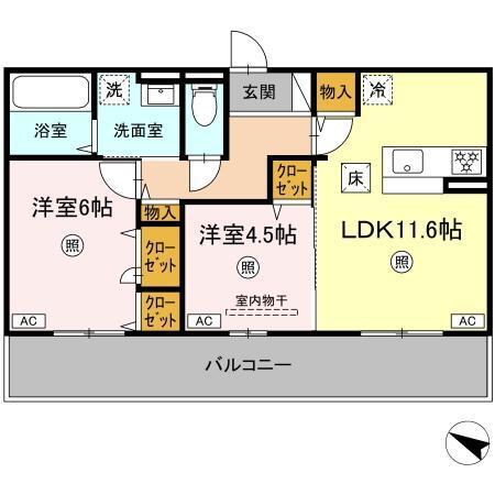 CIEL　A棟（106） 間取り図画像