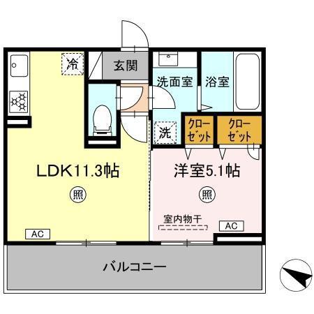 CIEL　A棟（202） 間取り図画像