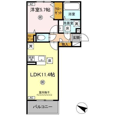 CIEL　B棟（103） 間取り図画像