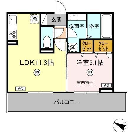 CIEL　B棟（202） 間取り図画像