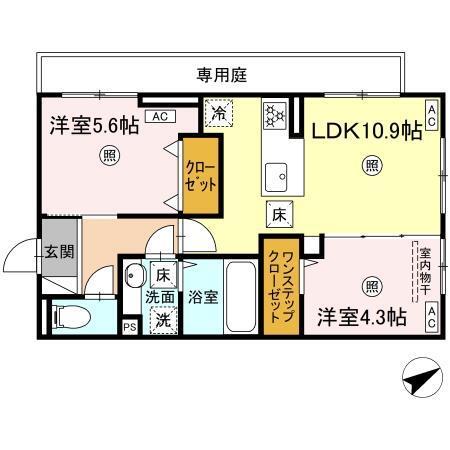 ペルへ尾ノ上（101） 間取り図画像