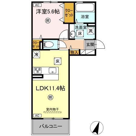 ディアプレイス（103） 間取り図画像