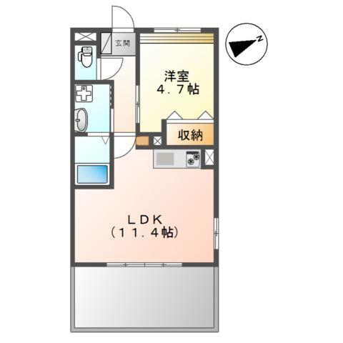 Ｌａ　Ｖｉｅ　ｅｎ　ｒｏｓｅ　ｈｉｌｌ 間取り図画像