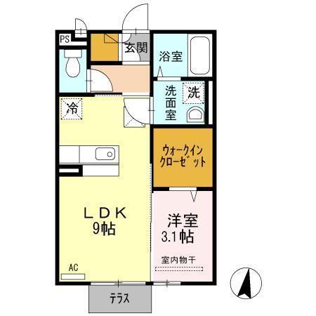 ラ・カンパニータ（102） 間取り図画像