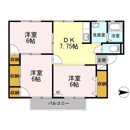 エミナース（101） 間取り図画像