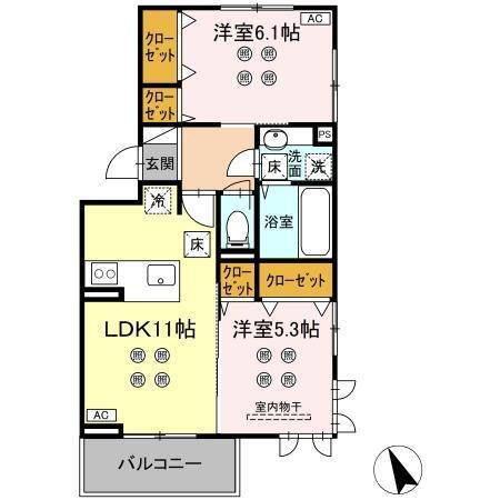 (仮称)D-ROOM東京塚（101） 間取り図画像