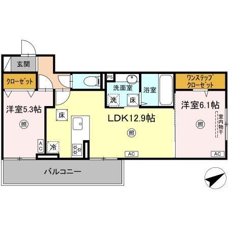 ペルへ尾ノ上（102） 間取り図画像