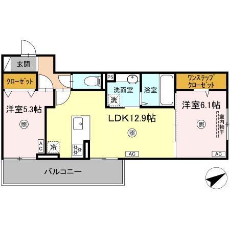 ペルへ尾ノ上（202） 間取り図画像