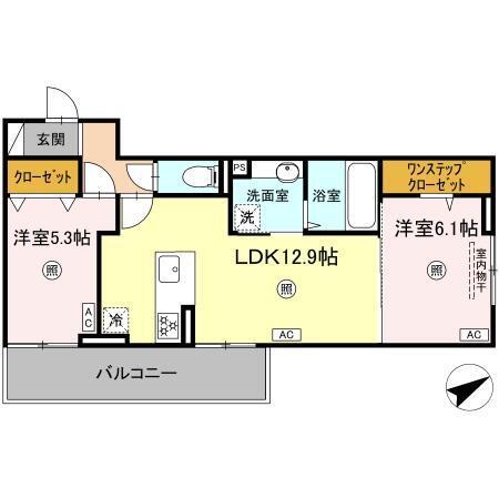 ペルへ尾ノ上（302） 間取り図画像