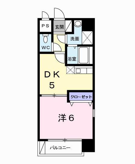 プレジデンシャル白山（301） 間取り図画像