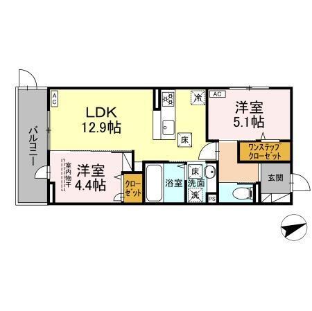 D-ROOM西熊本駅Ⅱ（103） 間取り図画像