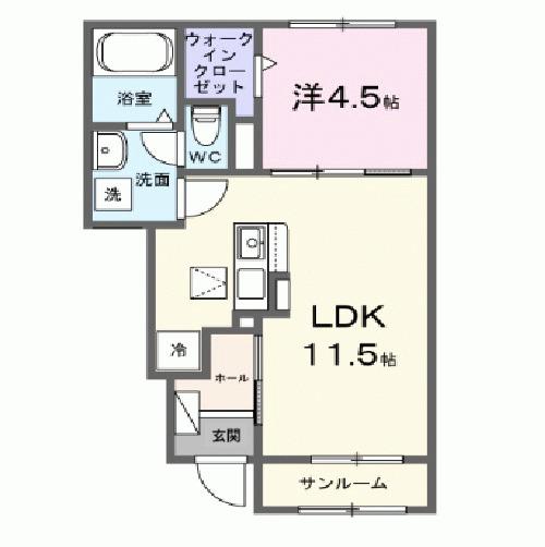 アスフォートⅠ（105） 間取り図画像