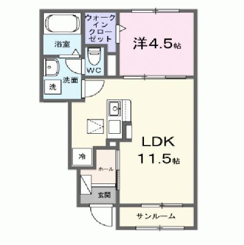 アスフォートⅠ（103） 間取り図画像