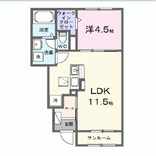アスフォートⅠ（102） 間取り図画像