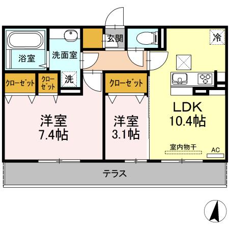 アークブライト（102） 間取り図画像
